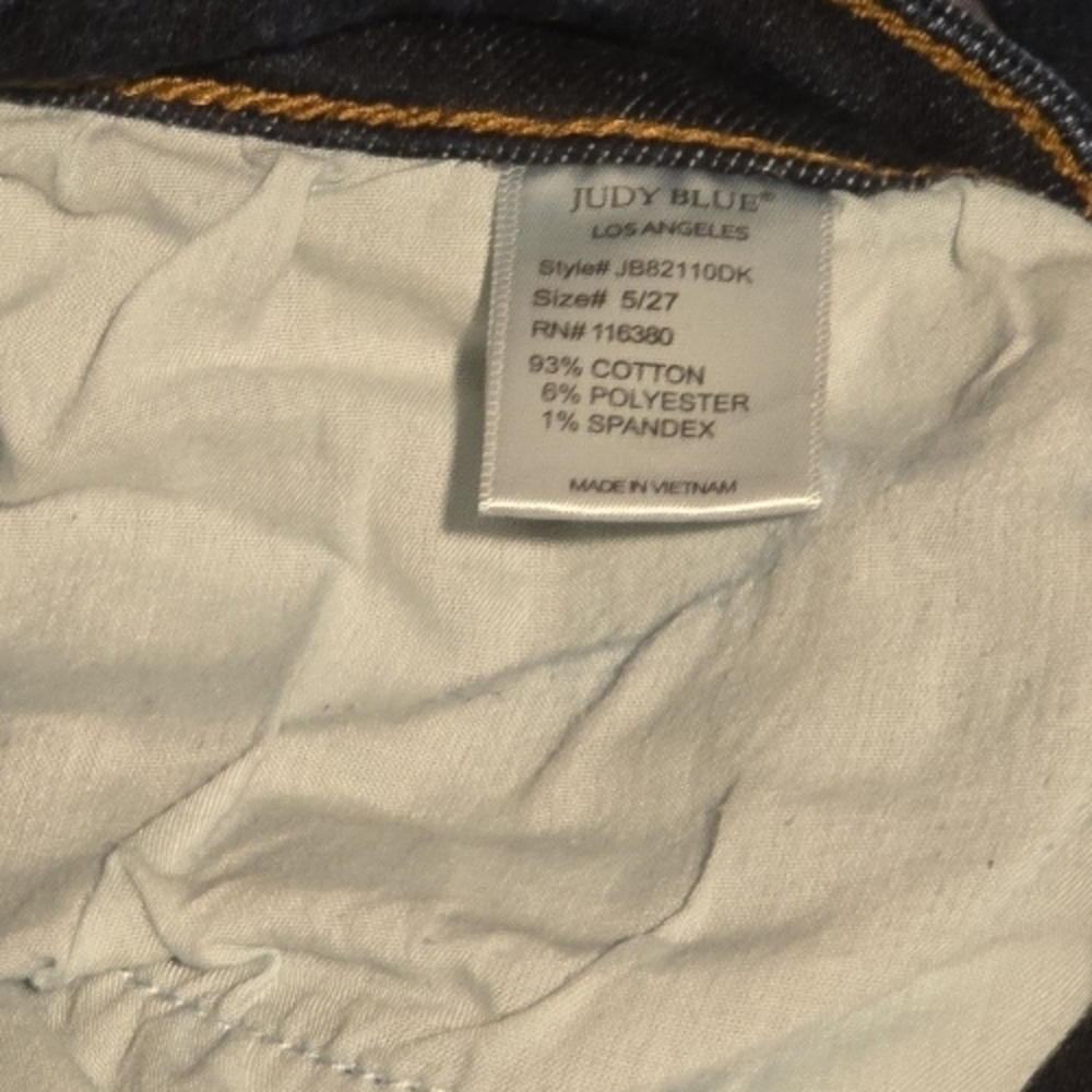 Judy Blue Skinny Fit Blue Jeans - Picture 3 of 6